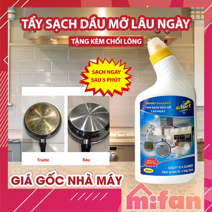 Làm Sạch Dầu Mỡ Lâu Ngày SMART CLEANER – Tẩy Sạch Dầu Mỡ Trong 5 Phút Không Cần Cọ Rửa – LOẠI CỰC MẠNH