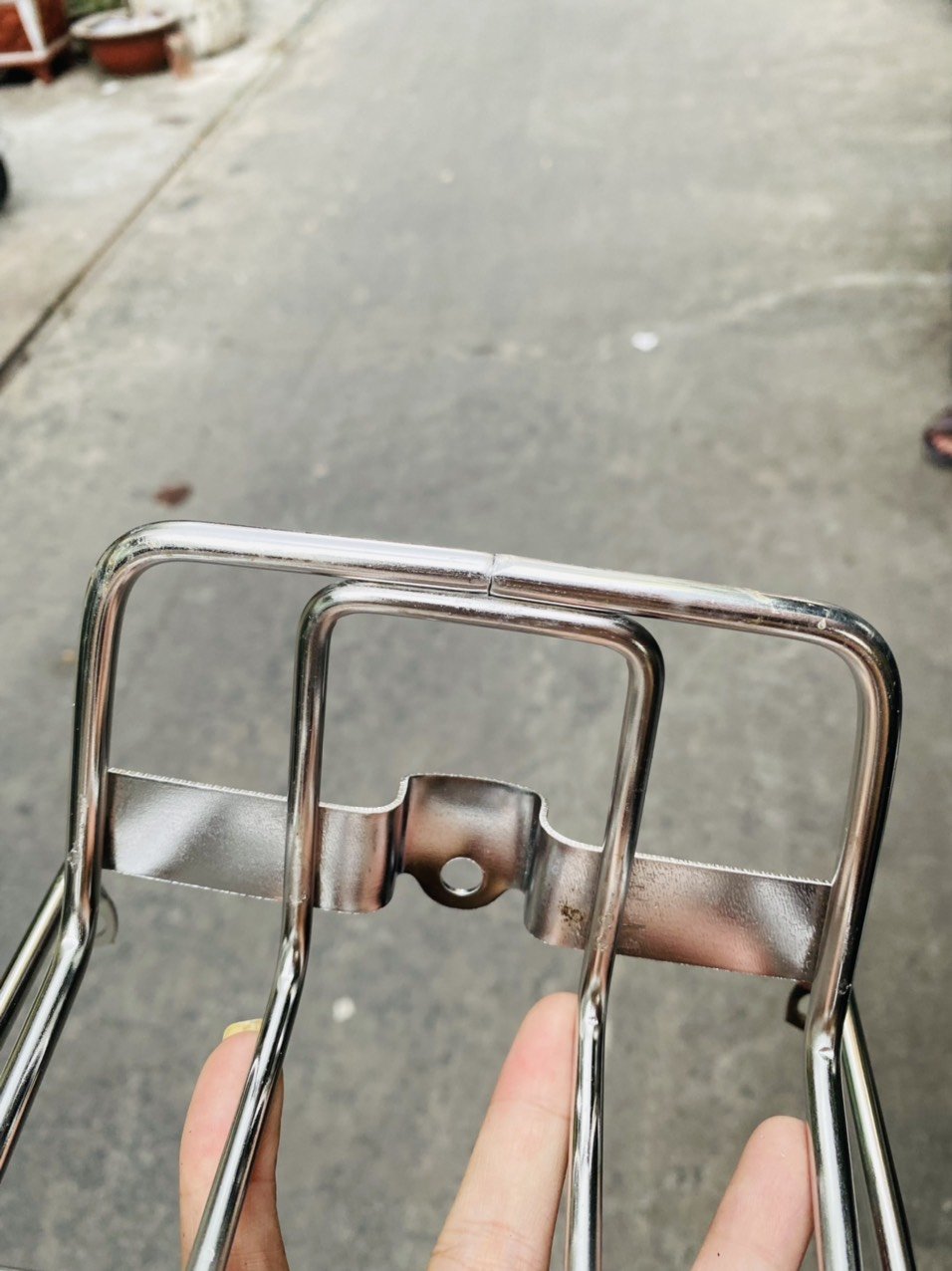 BAGA MŨI TRƯỚC INOX XE CUB MỚI ( CUB TÂY Á )
