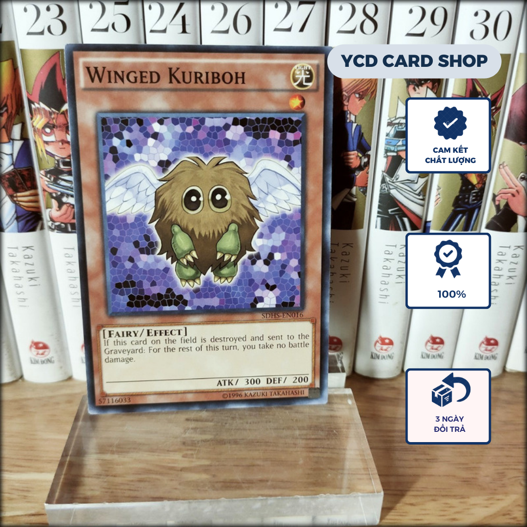 Thẻ bài Yugioh chính hãng  Winged Kuriboh – Common