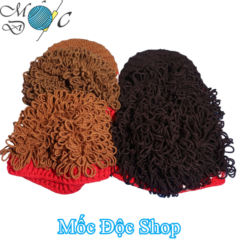 Mũ len tóc xù cho bé trai [dùng len Milk cotton nên độ bền cao]