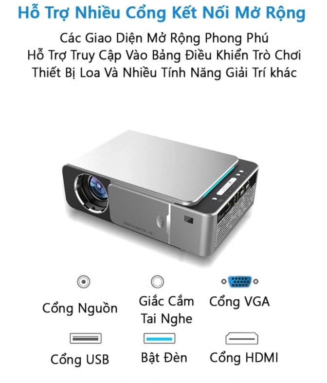 PKTL Máy chiếu mini Android Wifi Thông minh - T6 Bản Cao Cấp