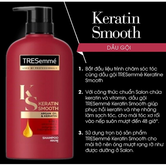 Dầu gội TRESemmé Keratin 5 in 1 Thái