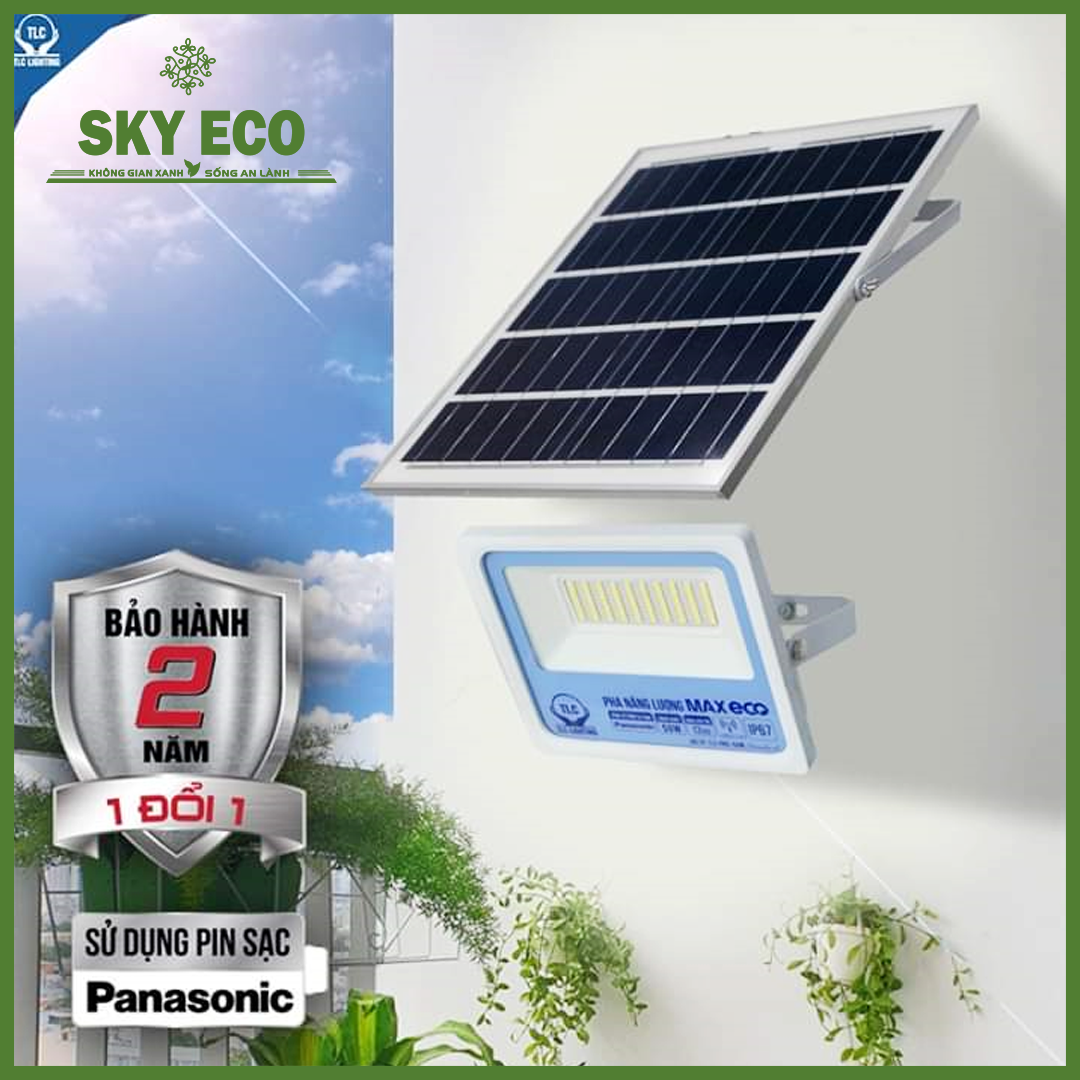 Đèn pha Năng Lượng Mặt Trời Max Eco TLC 50W