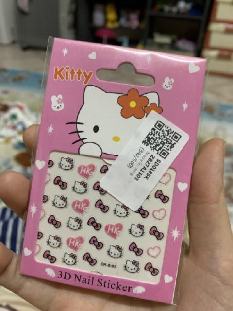 set 2 thẻ sticker, decal dán móng tay cho bé yêu
