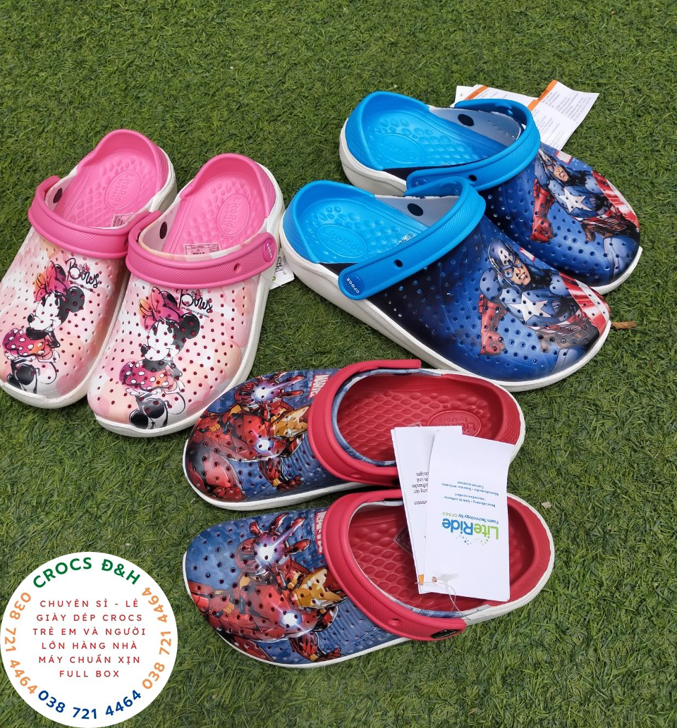 Dép Cho Bé Nhựa EVA Sticker 3D Thỏ Gấu Bốn Màu Dép Sục Crocs Bé Trai Bé ...