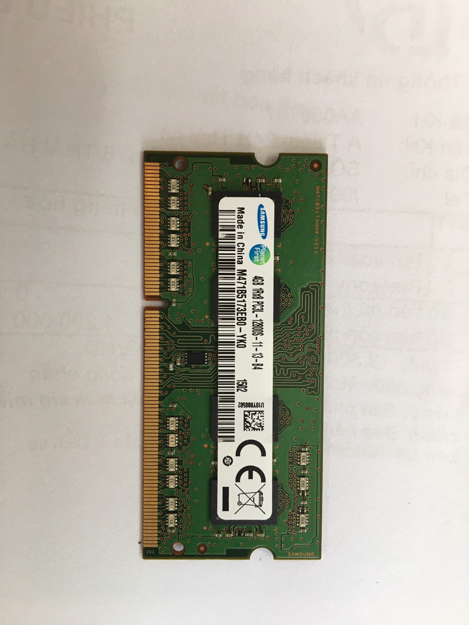 Ram Laptop SamSung 4Gb/12800/Pc3l (bus 1600)