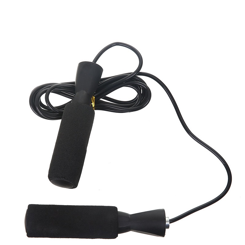 Dây nhảy dây SPORTY TS1 lõi dây PVC 6mm, tay nắm bọt xốp thoáng khí dây nhảy thể lực, thể dục, tập Gym, boxing
