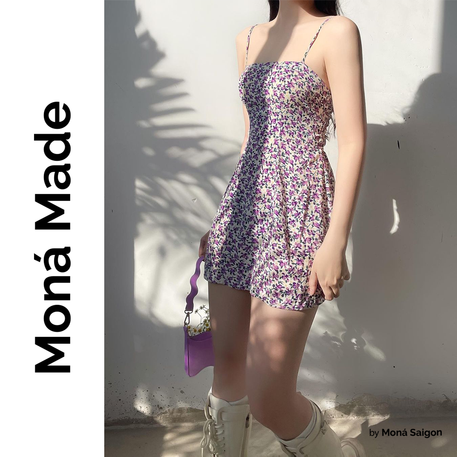 [VOUCHER 12%/149K] Đầm 2 dây hoa nhí MONÁ - MIRA