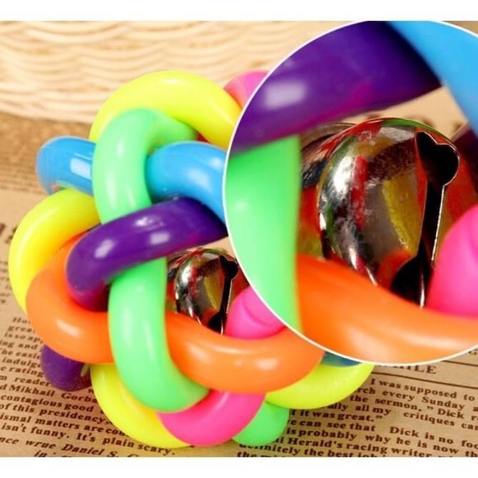 Đồ chơi bóng chuông bảy màu cho thú cưng