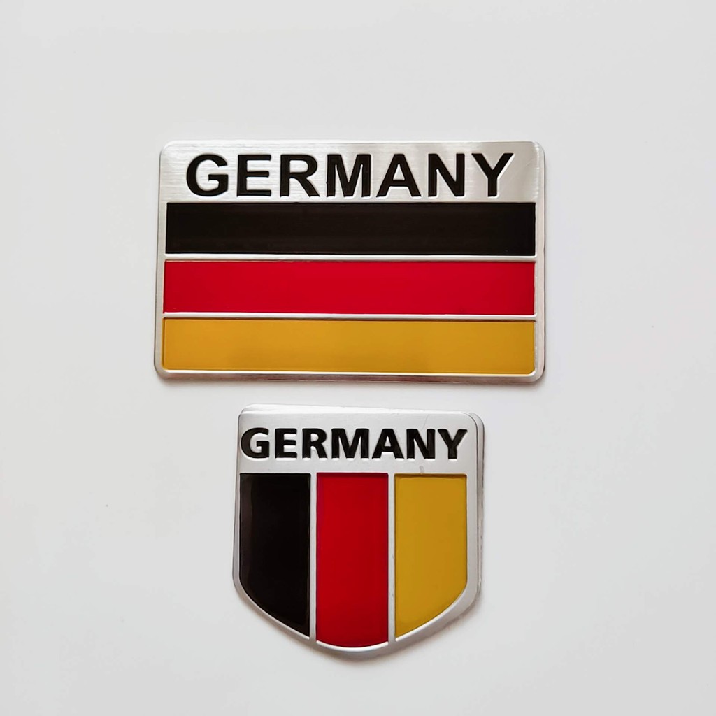 Logo Tem nhôm cờ Đức GERMANY