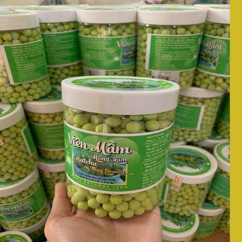 Viên mầm hồng sâm matcha nguyên sơ 500g