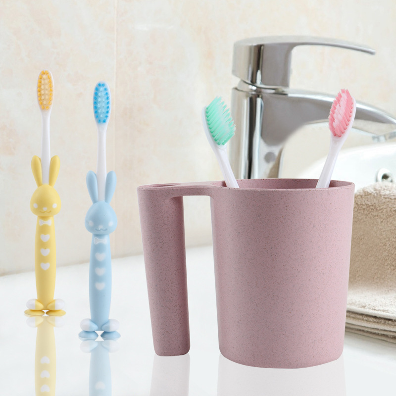 Toothbrush brush for baby shaping gáu-cute rabbit (nhiều màu)-[bàn chải brushing, bàn chải massage, bàn chải brushing điện, bàn chải Automatic toothpaste]