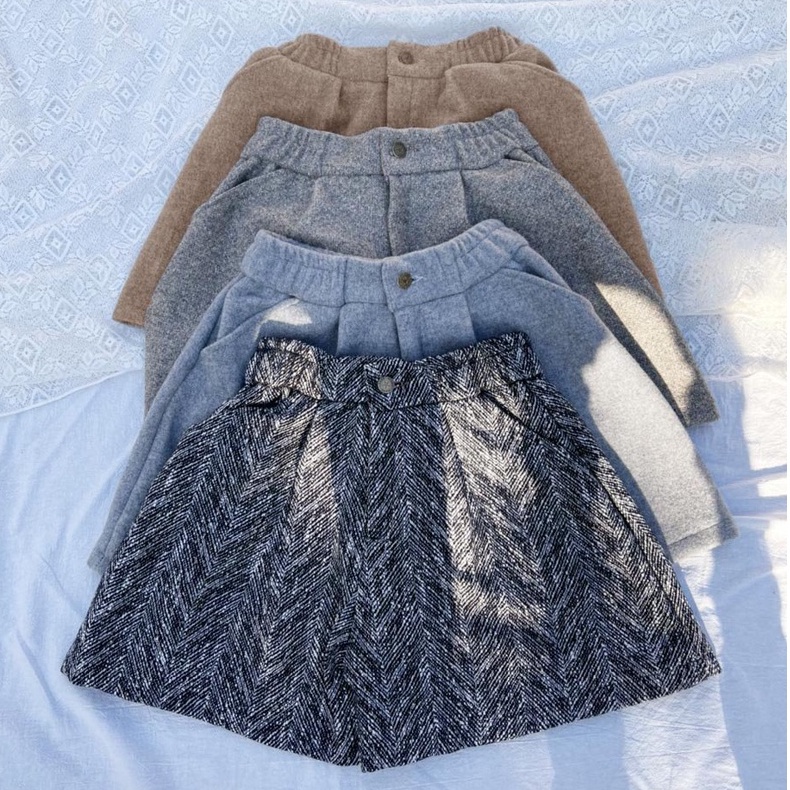 Quần Short Dạ Nữ, Quần Short Cạp Cao Mẫu Mới_C17