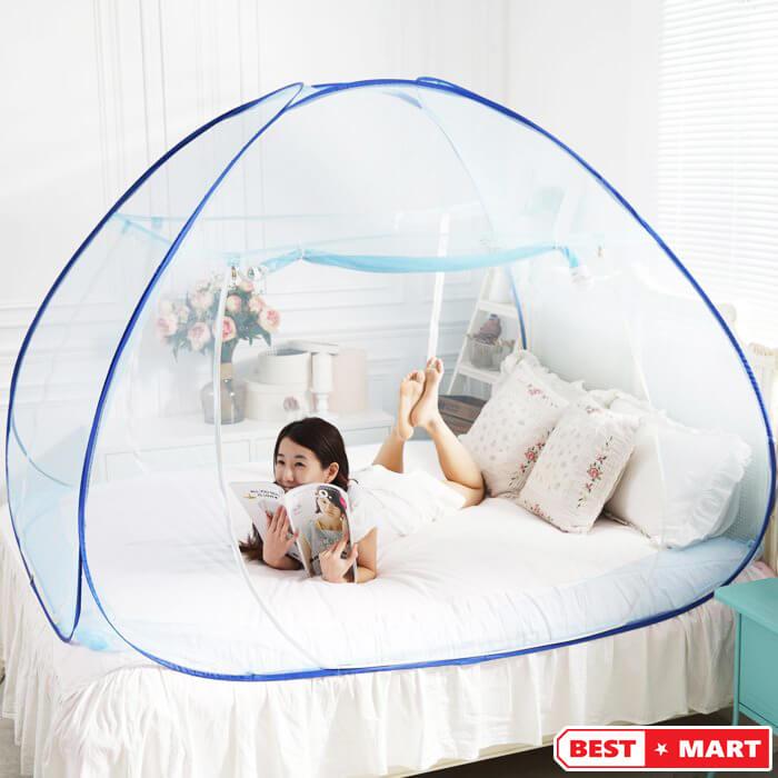 [HCM]( XẢ KHO GIÁ KHỦNG ) [CAM KẾT HÀNG CHẤT LƯỢNG TỐT] Mùng Chụp Tự Bung Chống Muỗi 1m8 (1.8M x 2M).