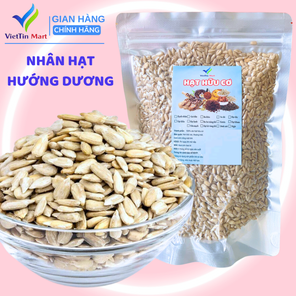 Nhân hướng dương 500g (loại sống) - viettin mart,