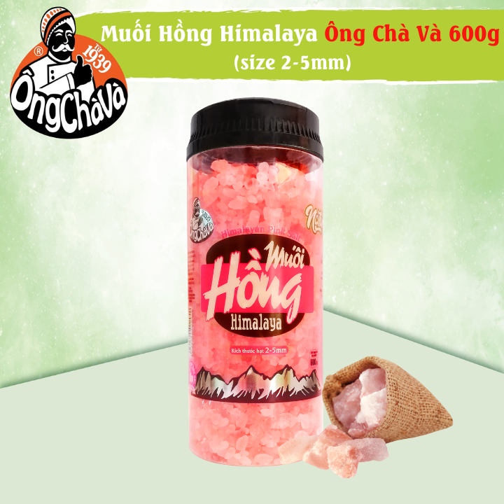 Muối Hồng Himalaya Ông Chà Và 600g (Size 2 - 5mm)