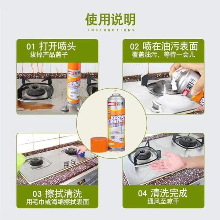 Combo 02 Bình Xịt Bếp KITCHEN CLEANER