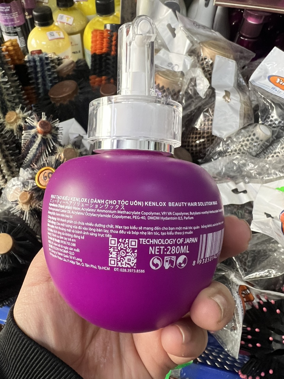 Wax tạo kiểu KENLOX Dành cho tóc uốn 280ml