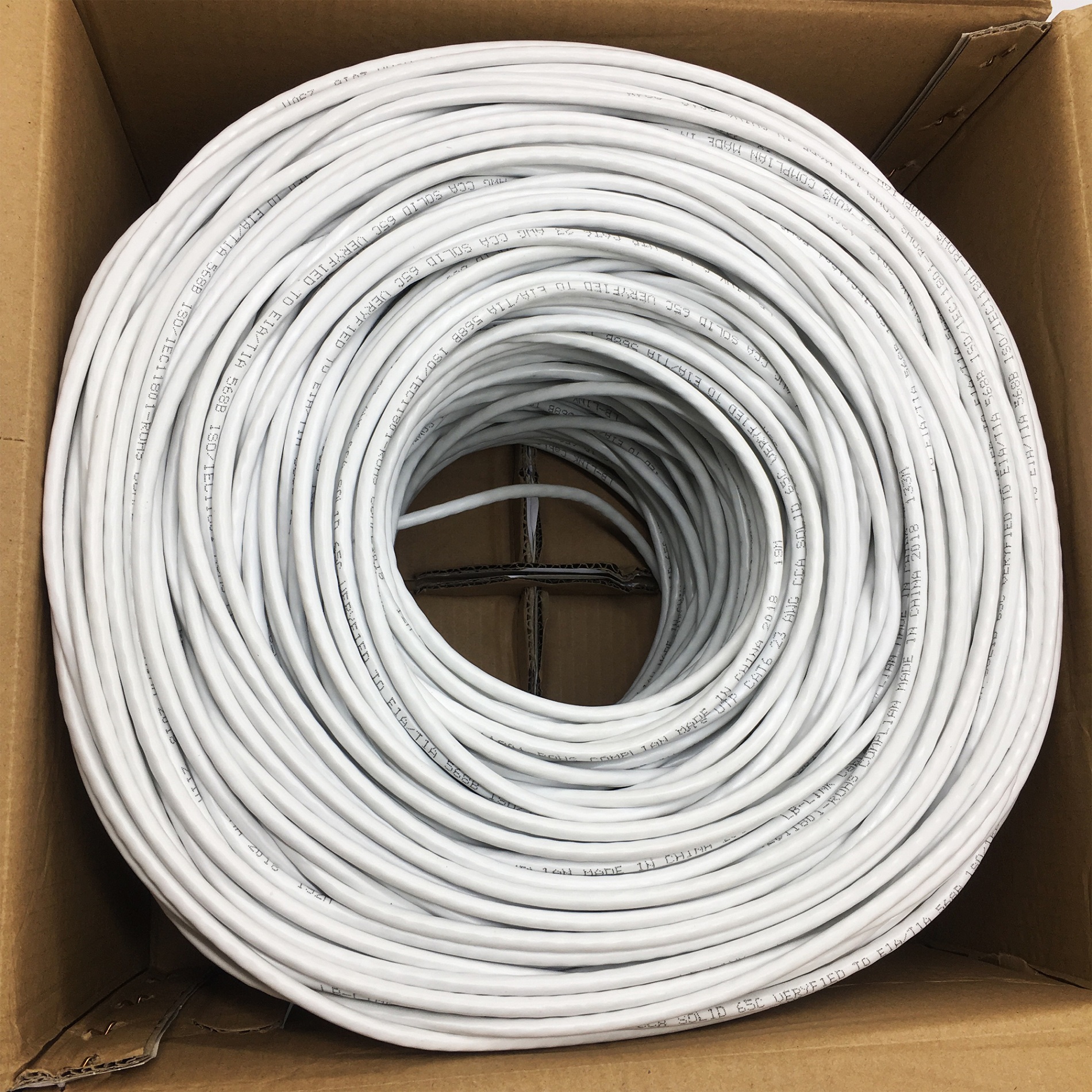 Cuộn Dây Cáp Mạng LB-LINK Cat6 UTP CCA 305m (Dây Màu Trắng)