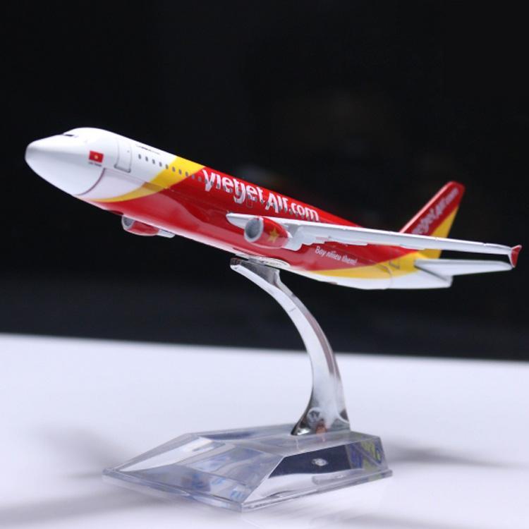 Mô hình máy bay Vietjet air 16cm