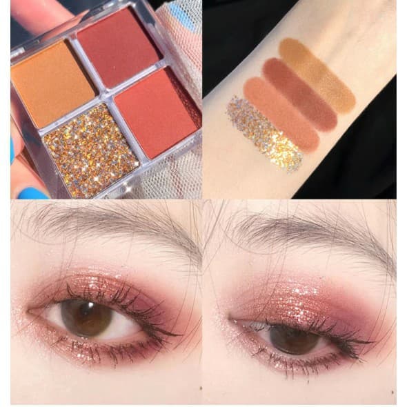 Phấn mắt 4 ô DIKALU màu siêu đẹp