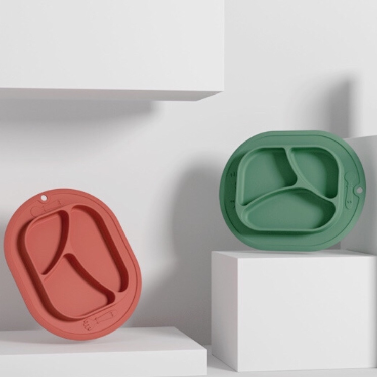 Khay ăn dặm silicone, khay ăn dặm BLW  cho bé