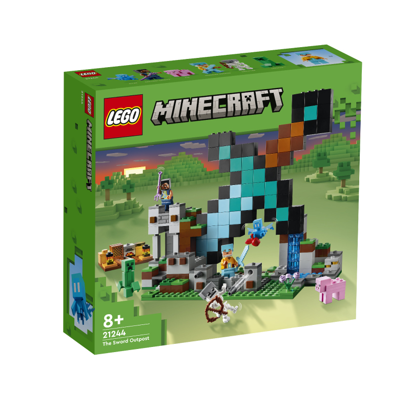 Đồ chơi lắp ráp lego minecraft tiền đồn cất giữ kiếm kim cương 21244
