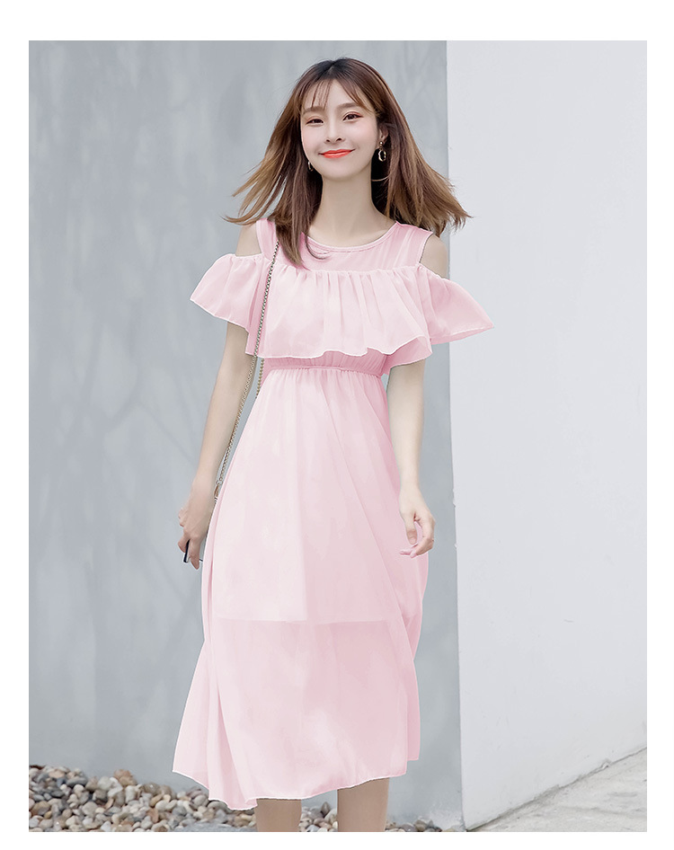 Đầm bầu (Váy bầu) có khóa mở ngực cho con bú mặc sau sinh!
