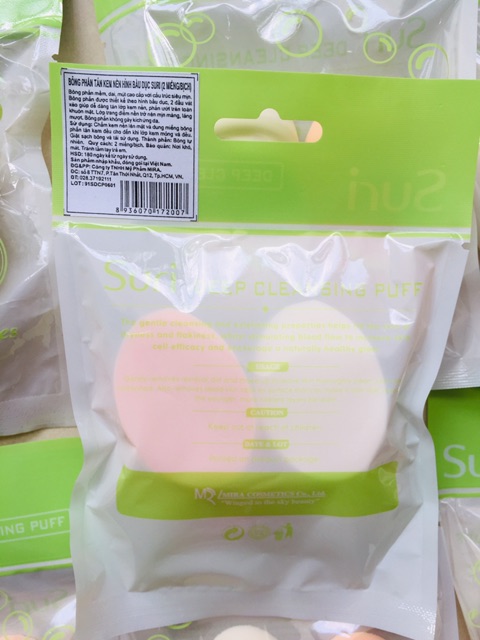Bông phấn tán kem nền dạng xúc xích SURI (2 cái/ gói)