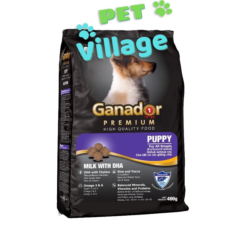 (Bao 3kg) Thức ăn dạng hạt cao cấp GANADOR thức ăn cho chó mọi lứa tuổi