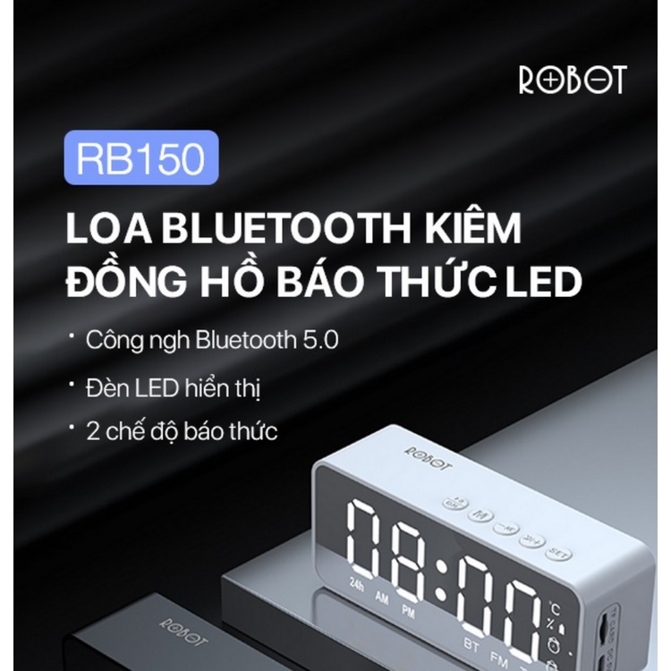 Loa bluetooth Robot RB150 mini công suất 3w - Bảo Hành 1 Đổi 1