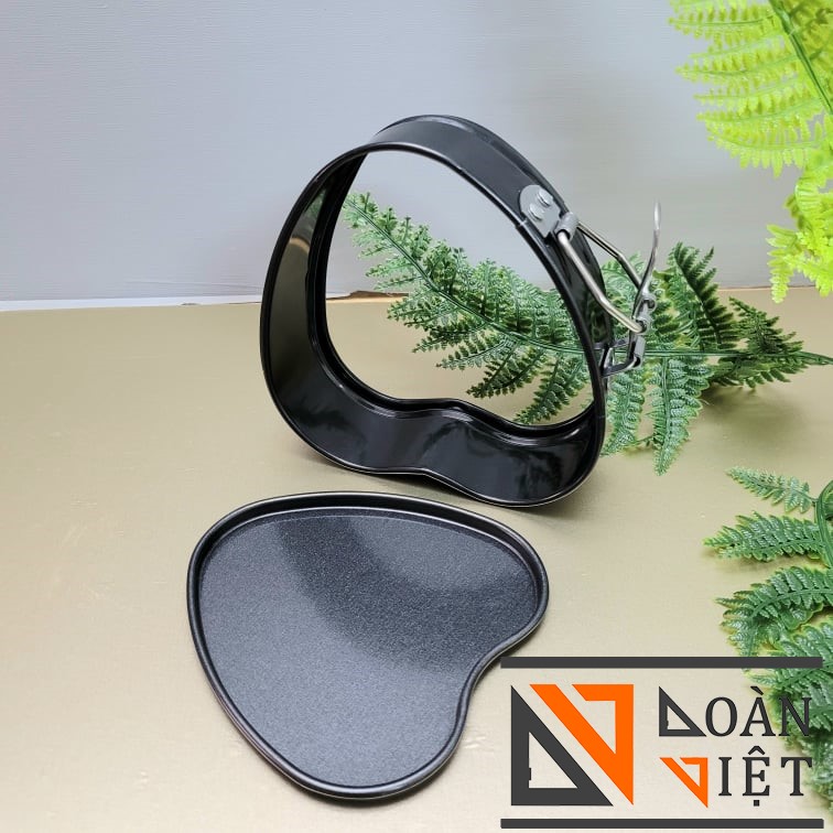 Bộ Khuôn Gài Chống dính Hình Tim - Tròn - Chữ Nhật. Khuôn Bánh Bông Lan - KHUÔN GÀI ĐẾ RỜI Thép Cacbon Không Dính. Dụng cụ làm bánh NƯỚNG TRUYỀN THỐNG gato, gateau, chiffon VUÔNG TRÒN TIM