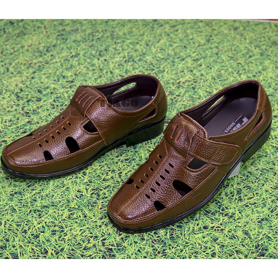 giày hè-giày rọ sandal nam da bò thoáng mát