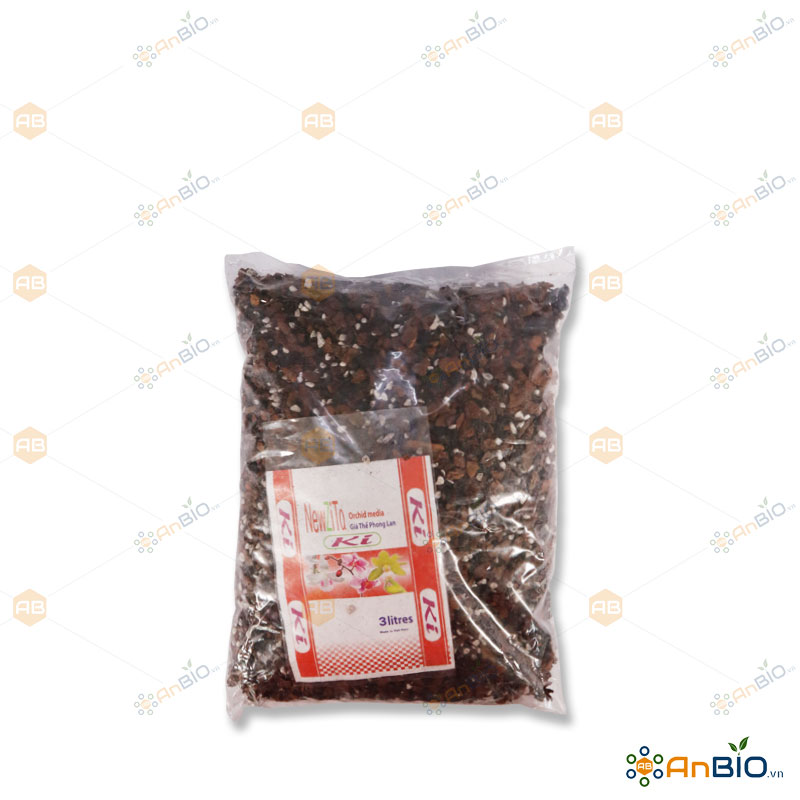 Giá Thể Trồng Lan NEWZITA Ki Gói 3 Lít Hỗn Hợp Vỏ Hữu Cơ và Đá Perlite