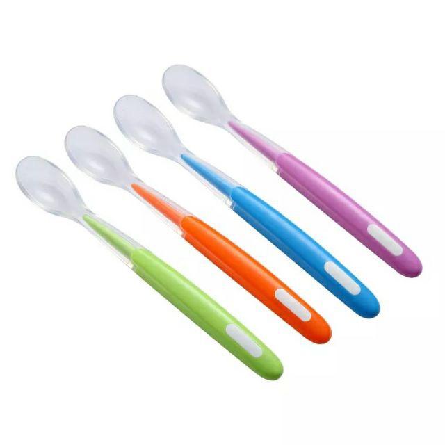 Muỗng Thìa Ăn Dặm Silicon Nhỏ Siêu Mềm Cho Bé