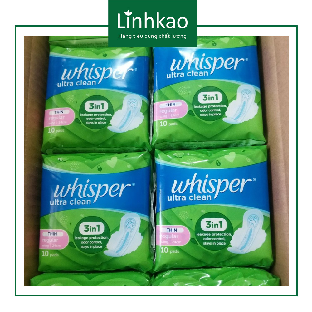 Băng vệ sinh whisper ultra clean 24cm 10miếng
