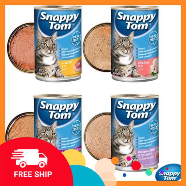 Pate mèo snappy tom lon 400g