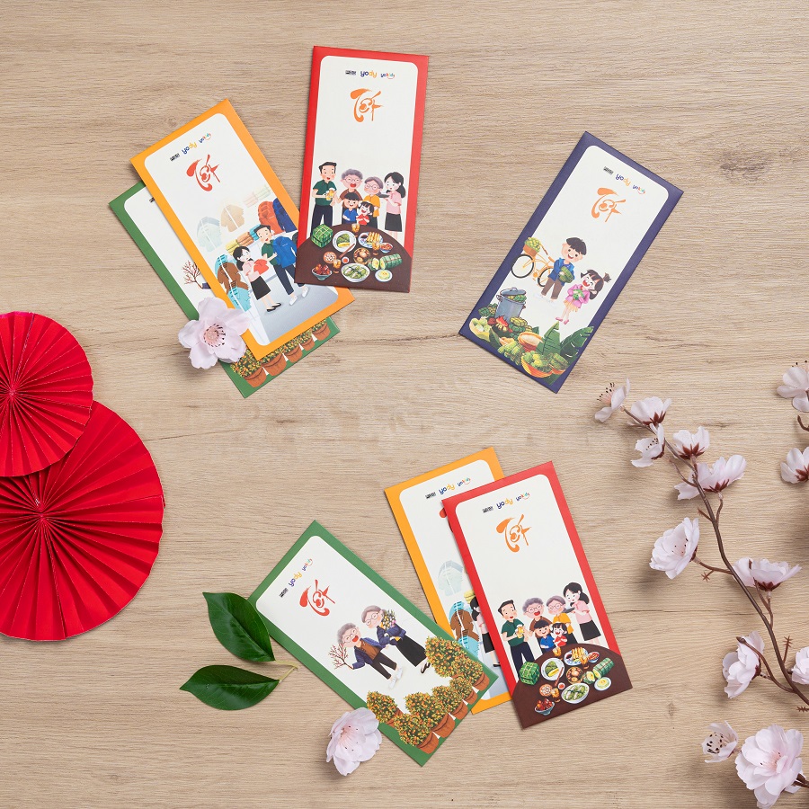 Bao lì xì tết tài lộc YODY Quà tặng không bán