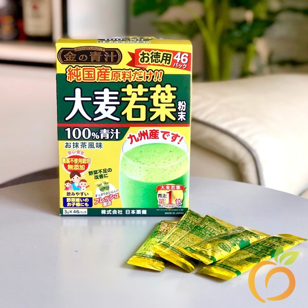 [GIẢM 5% ĐƠN 129K]Bột Lúa Non Barley Golden Nhật Bản - Hộp 46 Gói