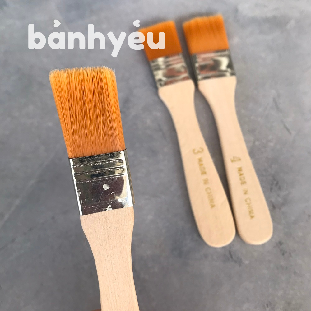 Chổi Quét Bánh Lông Mềm Cán Gỗ Nhỏ