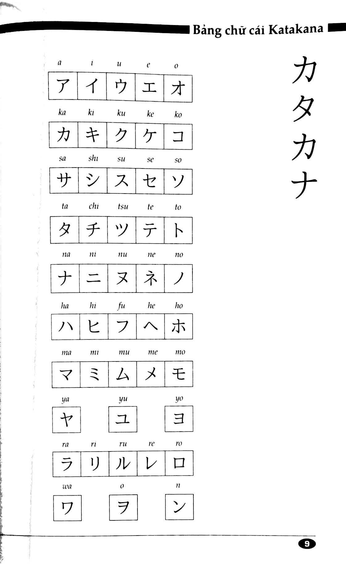 Fahasa - Tự Học Tiếng Nhật Căn Bản - KATAKANA (Tái Bản 2016)