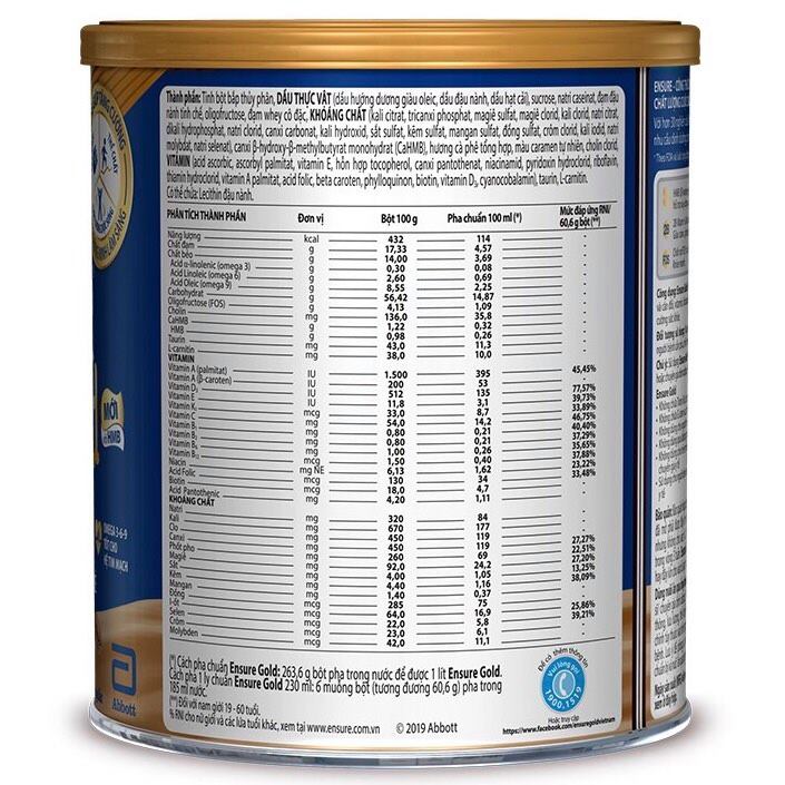 Sữa bột Ensure Gold hương Cà phê (400g)