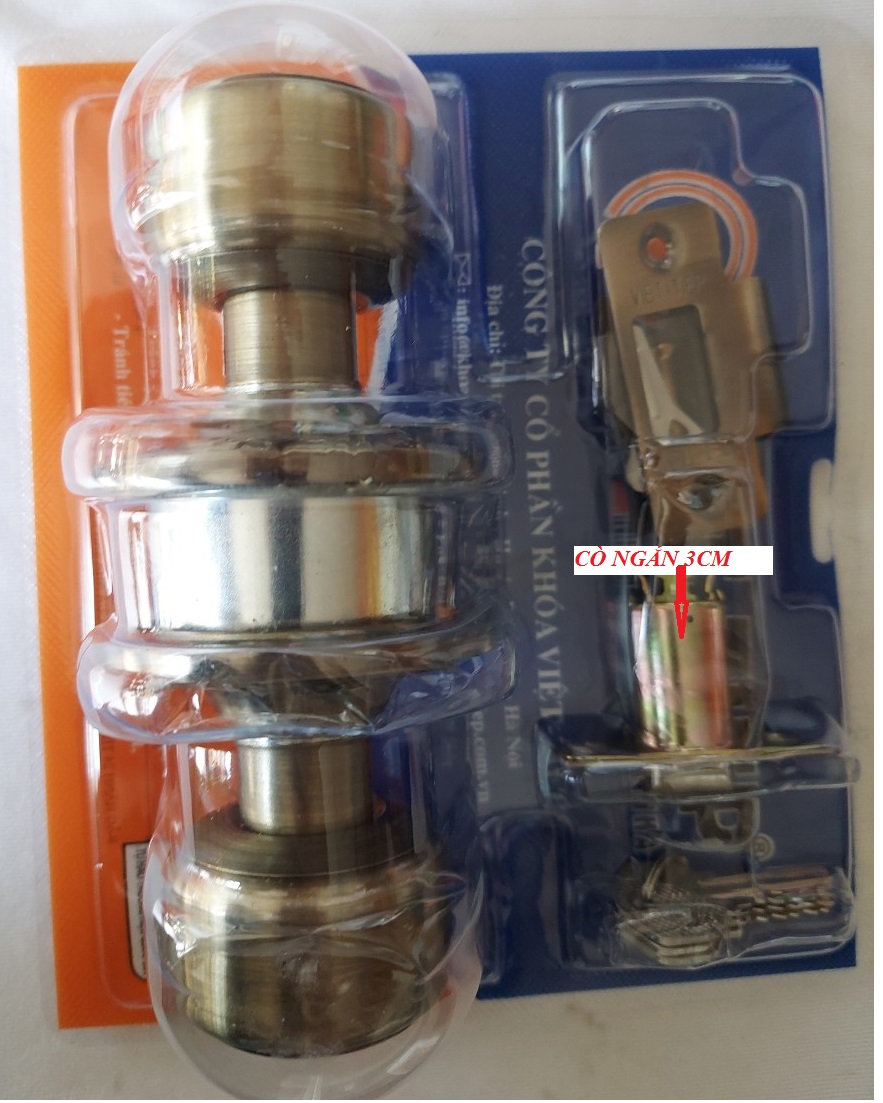 Hỏa tốc hcm - khóa tay nắm tròn 04216 việt tiệp-bh 2 năm chính hãng
