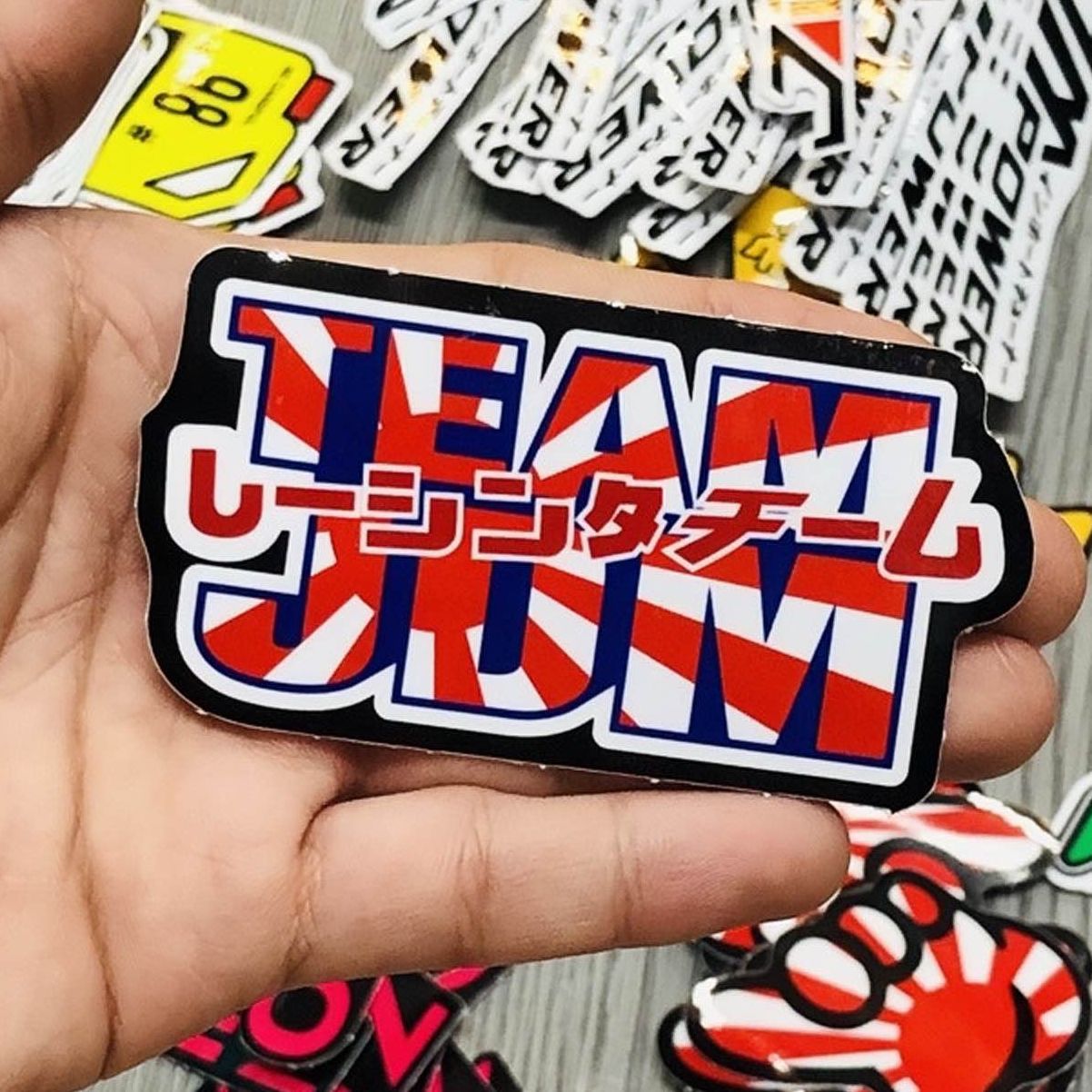 Tem Logo Sticker JDM Dán Trang Trí Xe