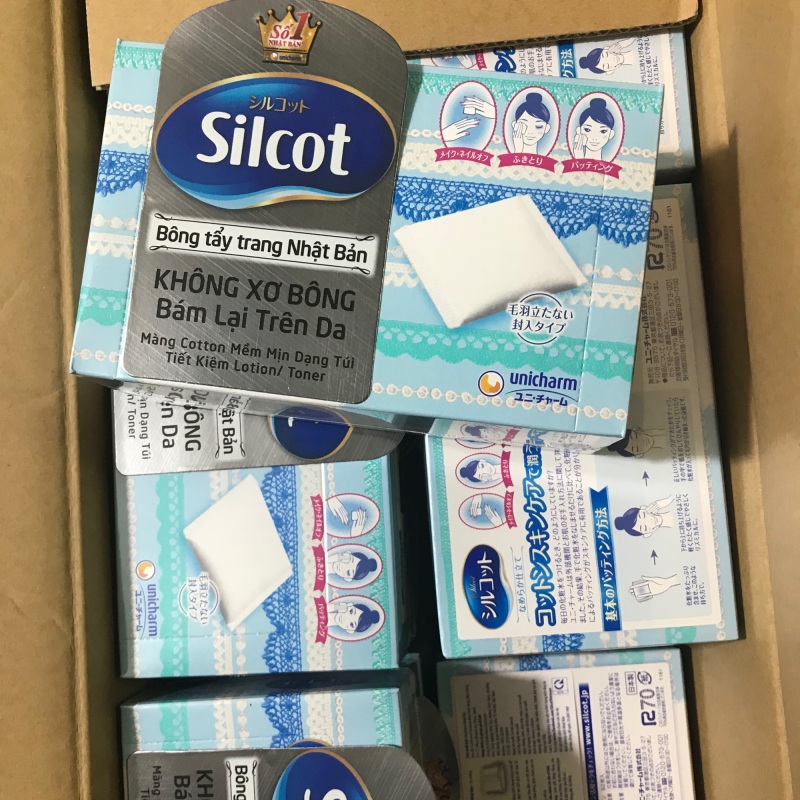 (Combo 2 hộp) Bông tẩy trang Silcot 82