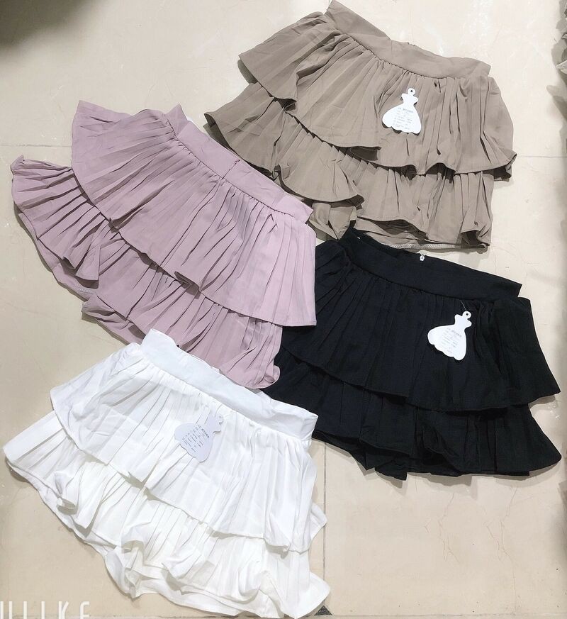 Chân váy xếp li bèo 2 dễ mix đồ