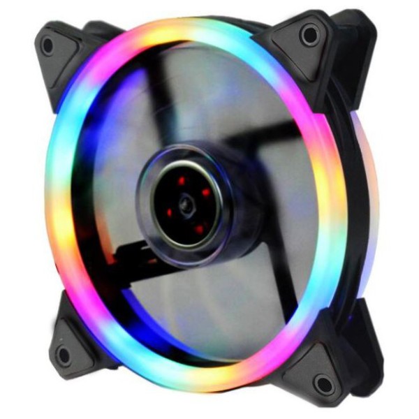 Fan case PC-Led RGB-12cm-3pin-Kèm ốc - 30 NGÀY ĐỔI TRẢ MIỄN PHÍ