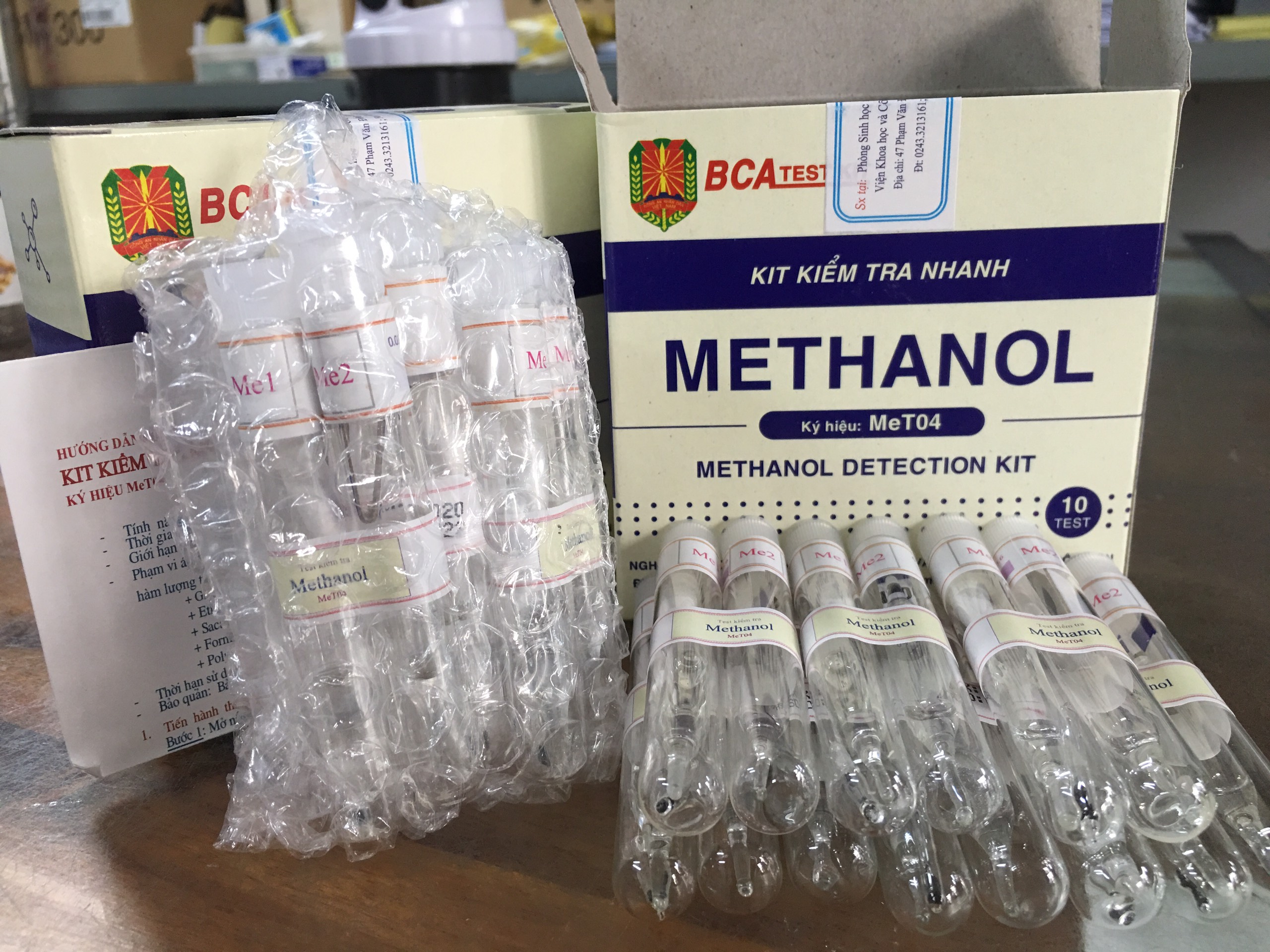Kit Kiểm Tra Nhanh Methanol