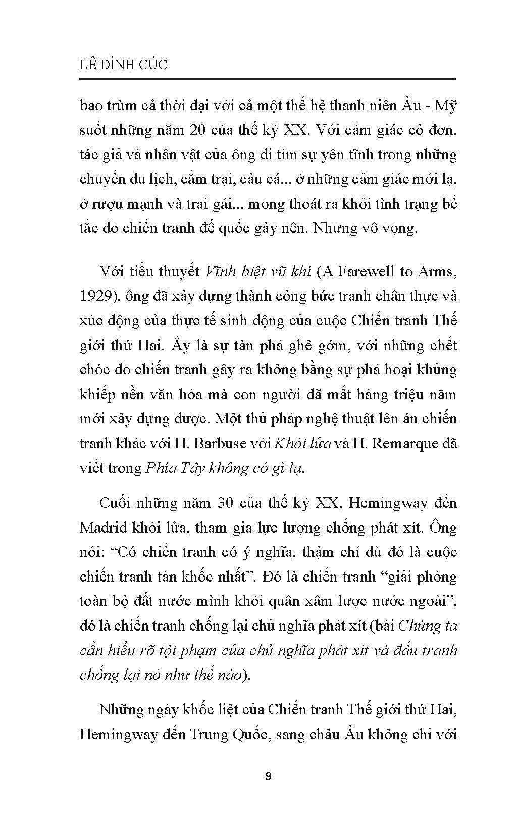 Tiểu Thuyết Hemingway