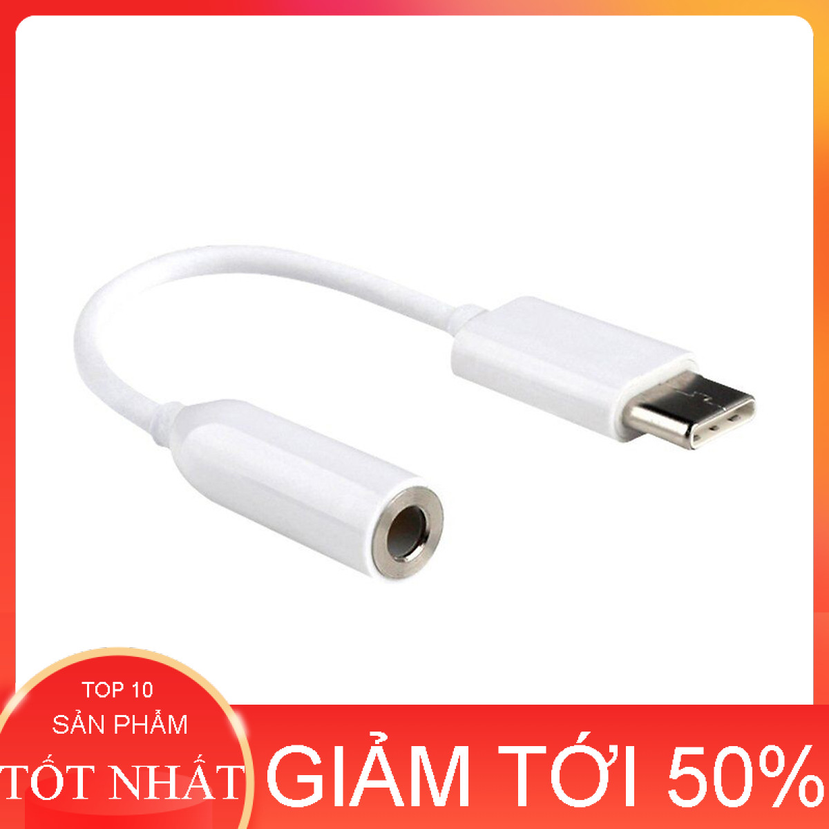hàng tốt- jack chuyển đổi tai nghe type c ( usb - c dành cho máy chân type c)